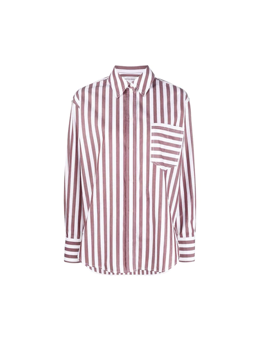 Oversize Striped Button Down