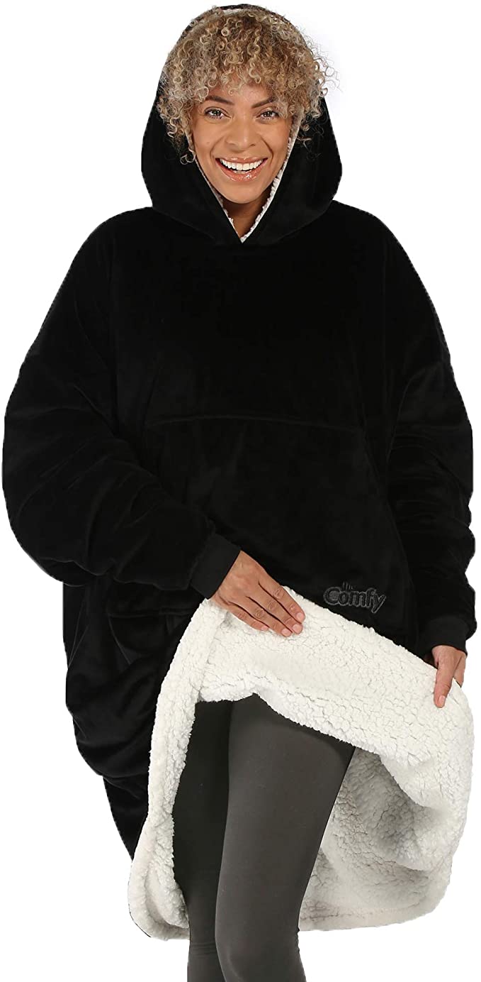 THE COMFY Original | Oversized Microfiber & Sherpa Wearable Blanket