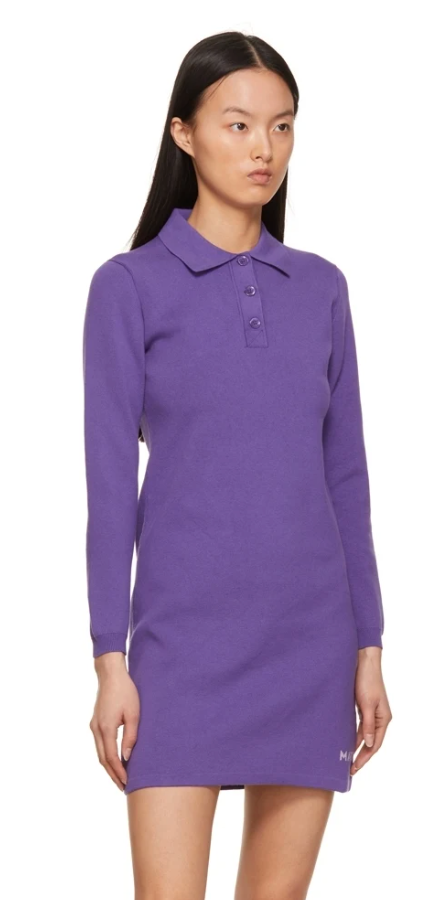 Purple 'The 3/4 Tennis Dress' Dress
