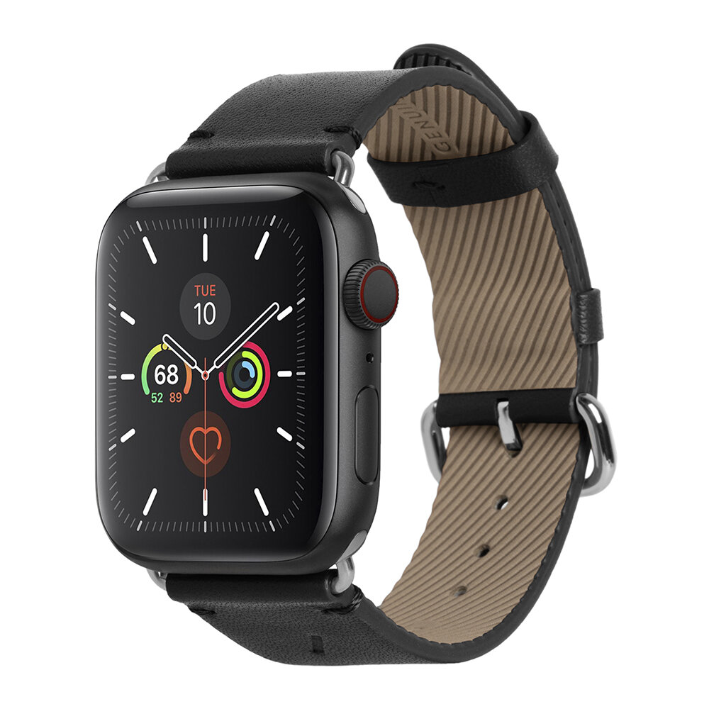 Apple Watch Leather Strap - Black - 44mm